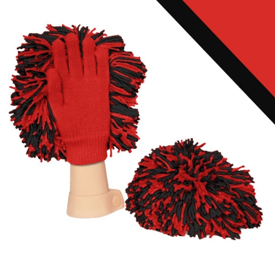 Picture of Red/Black Cheer Gloves