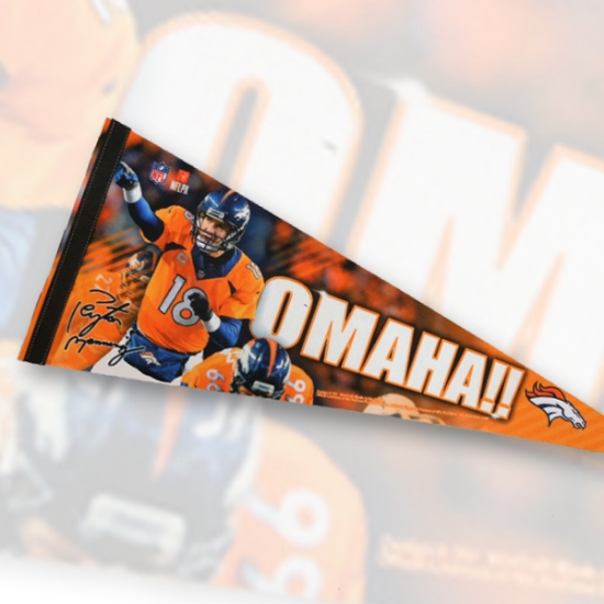 Picture of Peyton Manning OMAHA Pennant