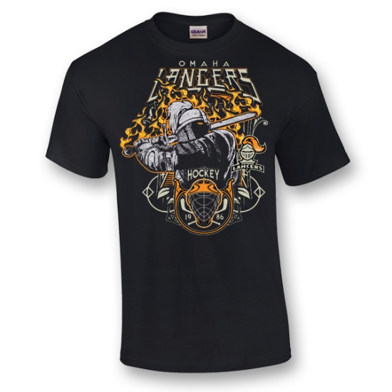 Picture of Omaha Lancers Fire Sword T-Shirt