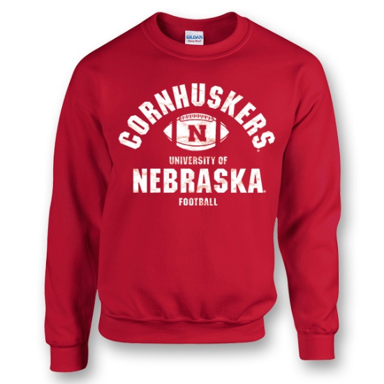 Picture of NU Cornhusker Football Crewneck Sweatshirt