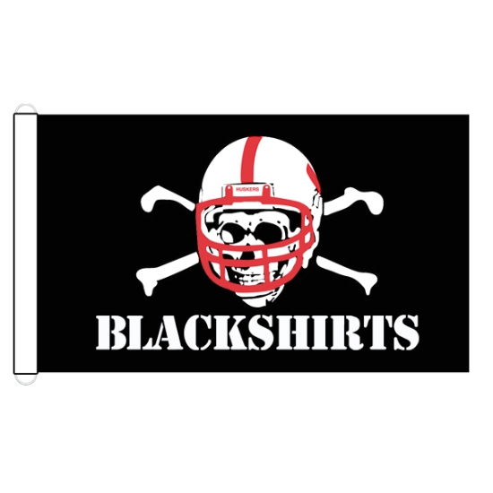 Lawlor's Custom Sportswear | NU Blackshirts D-Ring Flag