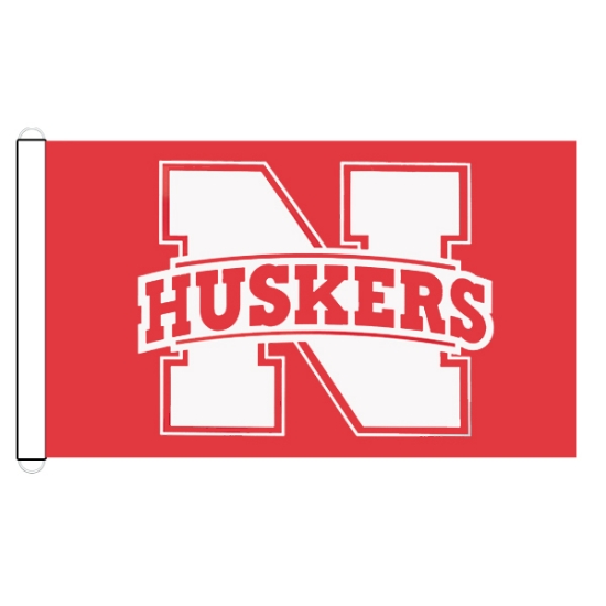 Picture of NU Huskers D-Ring Flag