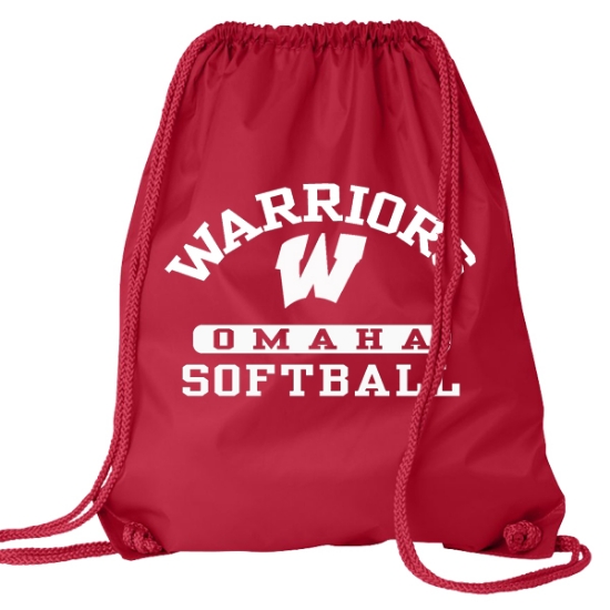 Picture of Warriors Softball Drawstring Bag