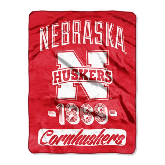 Picture of Nebraska Super Plush Throw Blanket