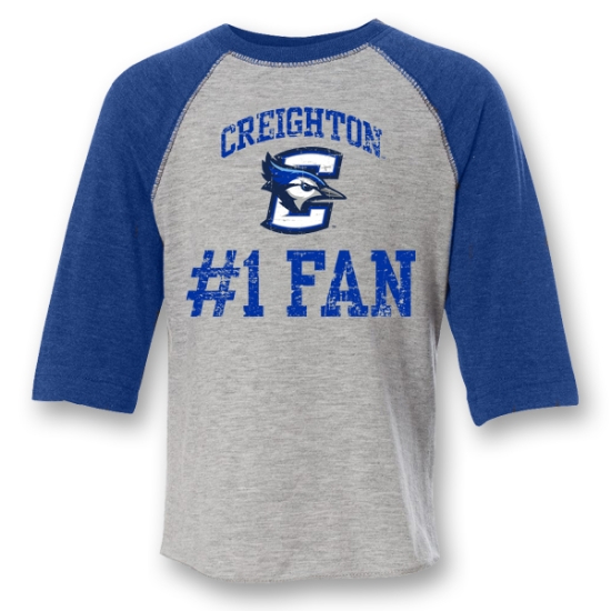 Picture of Creighton #1 Fan Raglan Tee | Toddler