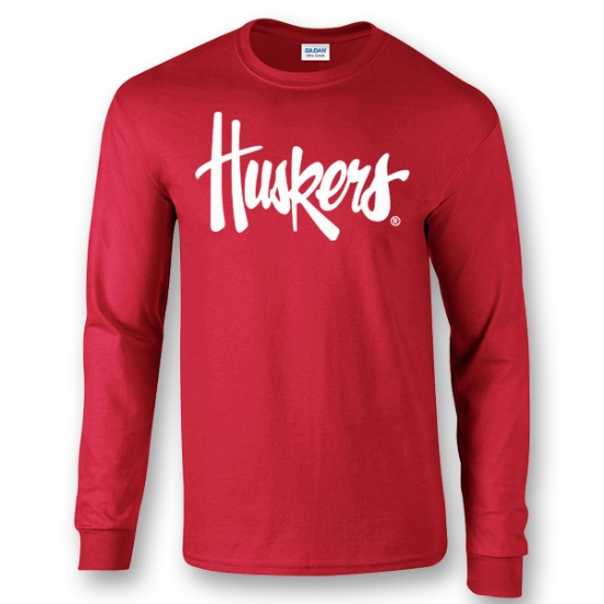 Picture of NU Huskers Script L/S T-Shirt
