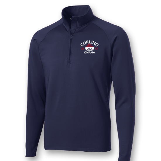 Picture of USA Curling Sport Stretch ¼ Zip Pullover