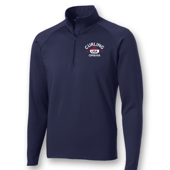 Lawlor's Custom Sportswear USA Curling Sport Stretch ¼ Zip Pullover