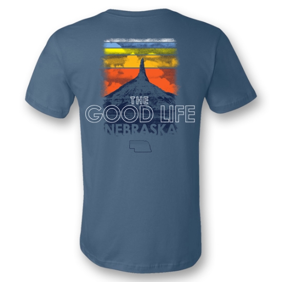 Picture of Nebraska Good Life Sunset T-Shirt