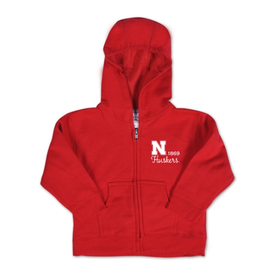 Picture of Nebraska Varsity Full Zip Hoodie | Toddler