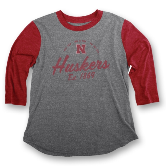 Picture of Nebraska Huskers Triblend L/S Tee | Ladies