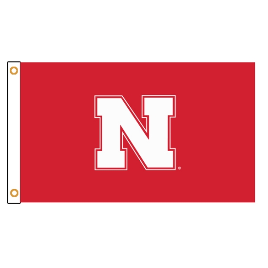 Picture of Nebraska Iron N Applique Flag