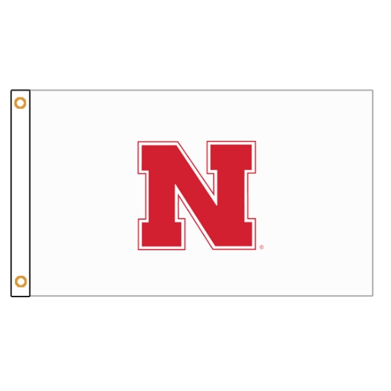 Picture of Nebraska Iron N Applique Flag