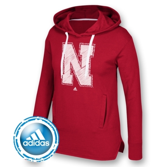 Picture of NU Adidas® Printed Stitch Fleece Hoodie | Ladies