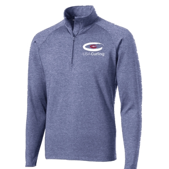 Picture of USA Curling Sport Stretch ¼ Zip Pullover