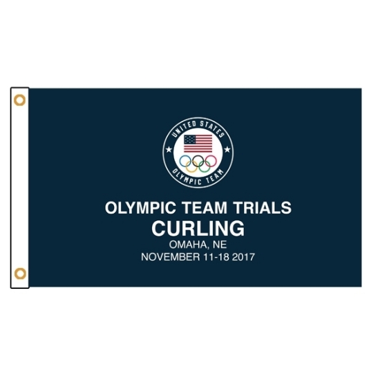 Picture of USA Olympic Curling Flag