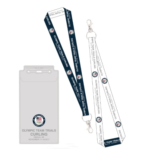 Picture of USA Olympic Curling Lanyard & Credential Holder