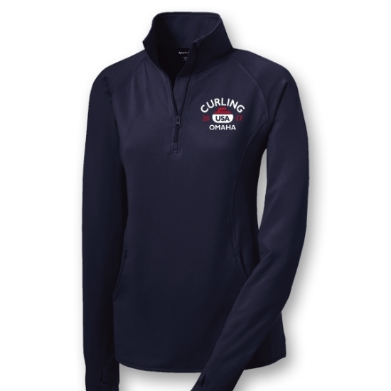 Picture of USA Curling Sport Stretch ¼ Zip Pullover | Ladies