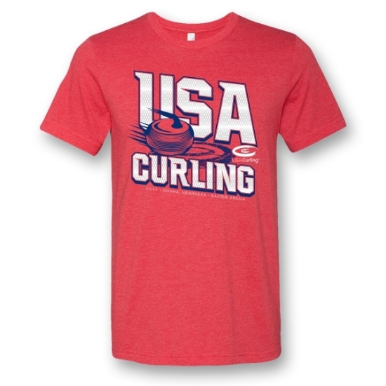 Picture of USA Curling Center Line T-Shirt