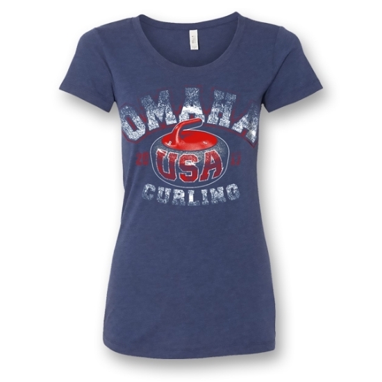 Picture of USA Curling Hammer T-Shirt | Ladies