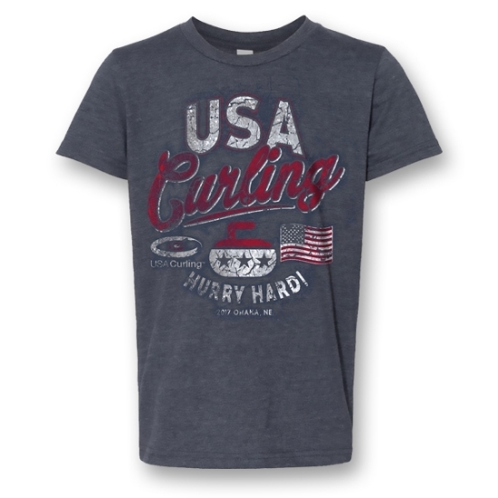 Picture of USA Curling Hurry Hard T-Shirt | Youth