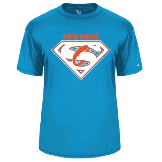 Picture of Swim Omaha Superman Performance Short Sleeve Shirt