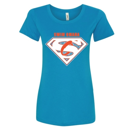 Picture of Swim Omaha Superman T-Shirt | Ladies