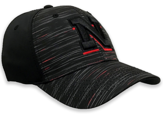 Picture of NU Two Town Obsid Black Hat | Stretch Fit
