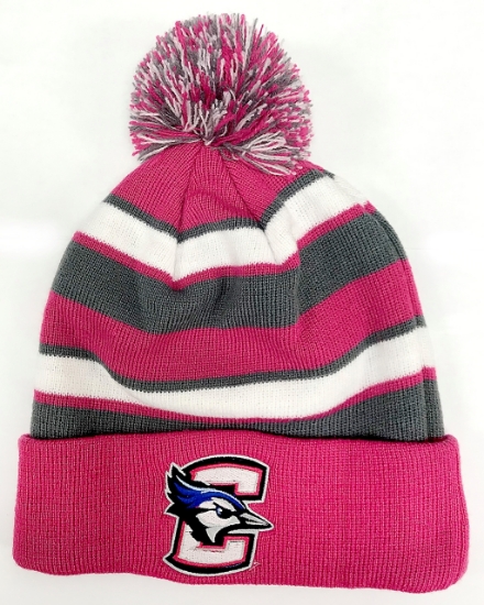 Picture of CU Pink Out Pom Team Knit Hat