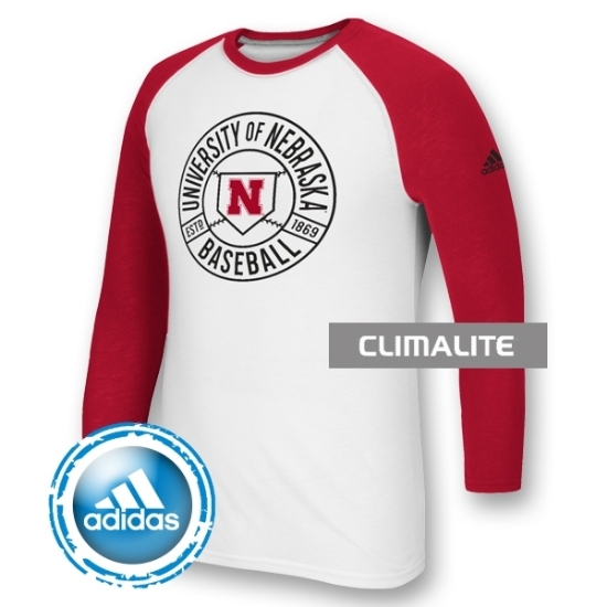 Picture of NU Adidas® Baseball Past Time Long Sleeve Performance Shirt