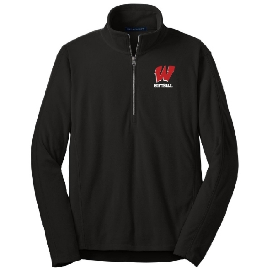 Picture of Warriors Softball Unisex Microfleece 1/4 Zip Jacket