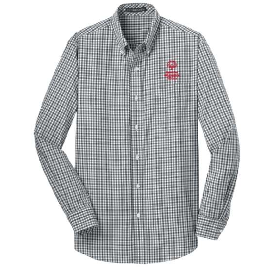 Picture of SONE -  Men's Gingham Button Down Dress Shirt