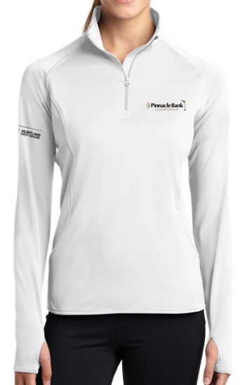 Picture of Pinnacle Bank Championship Ladies Sport Stretch ½ Zip Pullover