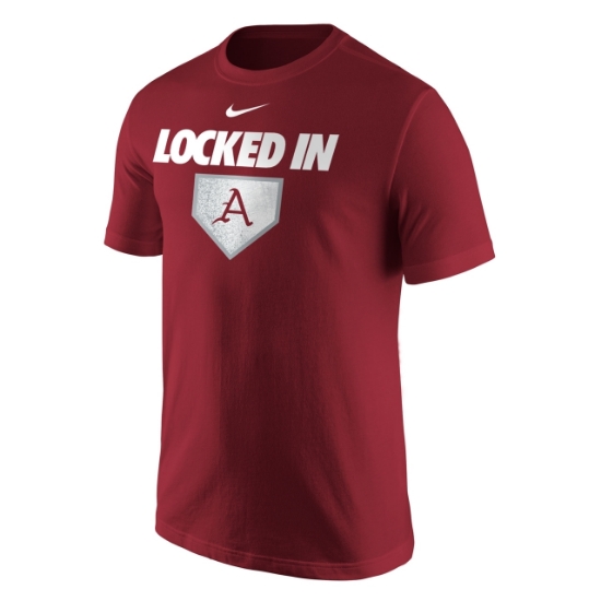 Picture of Arkansas Razorbacks Nike® 2018 CWS Locked In Tee