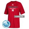 Picture of Nebraska Adidas® Youth Football Sideline Rush Climalite Short Sleeve Shirt