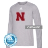 Picture of Nebraska Adidas® Youth Sideline Sequel Climalite Long Sleeve Shirt