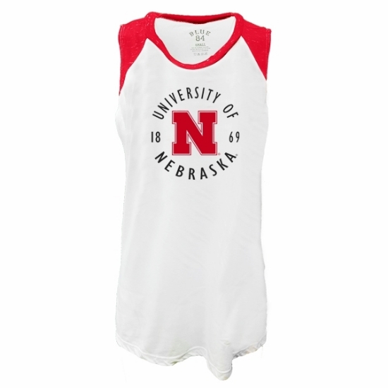 Picture of Nebraska Blue 84® Ladies Confetti Muscle Tank Top