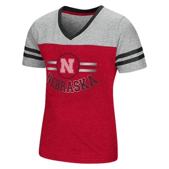 Picture of Nebraska Colosseum® Toddler Girls Pee Wee Football Tee