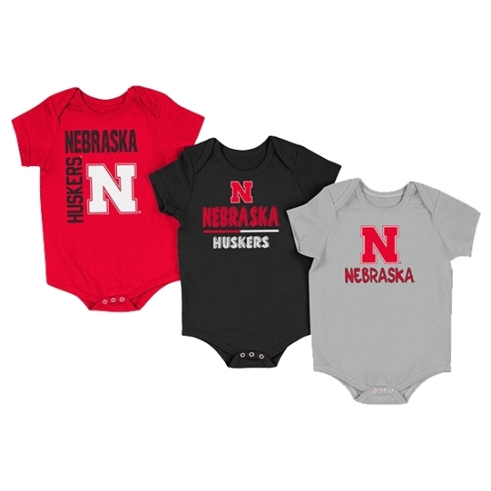 Picture of Nebraska Colosseum® Infant Boys 3-Pack Onesie