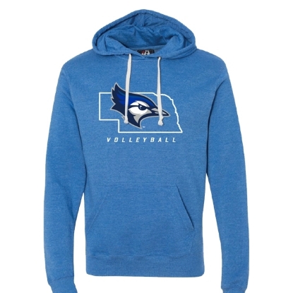 Picture of Creighton Volleyball Tri-Blend Hooded Sweatshirt (CU-181)