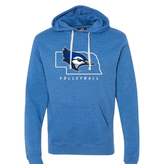 Picture of Creighton Volleyball Tri-Blend Hooded Sweatshirt (CU-181)