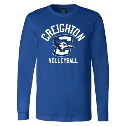 Picture of Creighton Volleyball Soft Cotton Long Sleeve Shirt (CU-184)