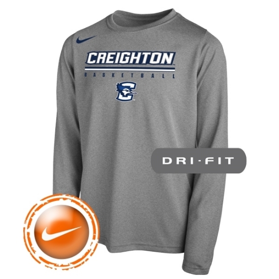 Picture of Creighton Nike® Youth Basketball Legend Long Sleeve Shirt