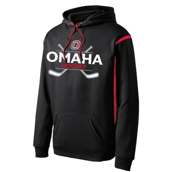 Picture of UNO Hockey Cross-Check Tech Fleece Colorblock Hoodie (UNO Hockey-039)