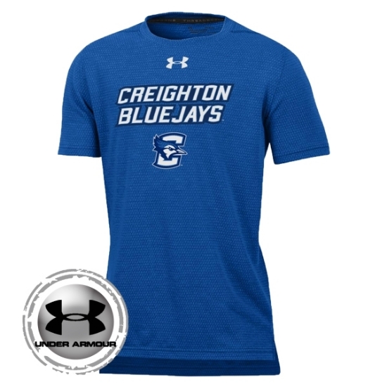 Picture of Creighton Under Armour® Youth Threadborne Hex Short Sleeve Shirt