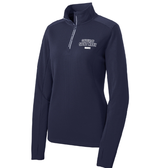 Picture of CSM Dance Textured Ladies 1/4 Zip Pullover