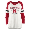 Picture of NU Pressbox® Ladies Three-Quarter Sleeve Vee Neck Tee