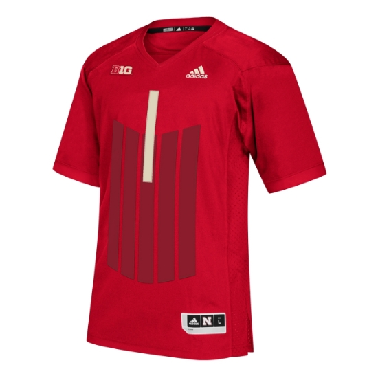 Picture of NU Adidas® #1 Premier Special Game Football Jersey