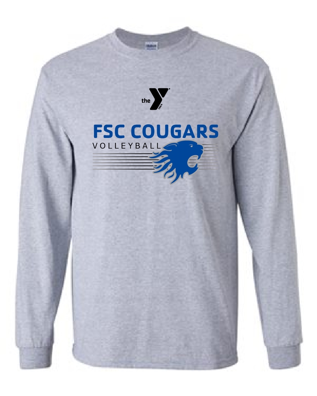 Lawlor's Custom Sportswear Cougars Volleyball Long Sleeve Shirt