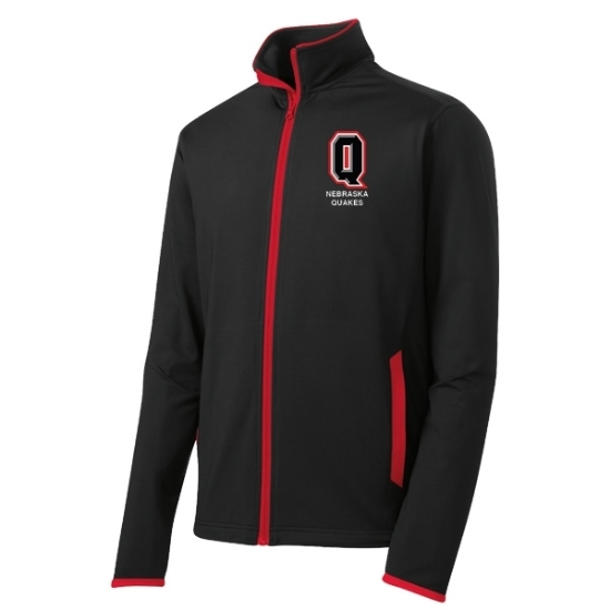 Quakes Softball Sport Stretch Contrast FullZip Jacket Lawlor's
